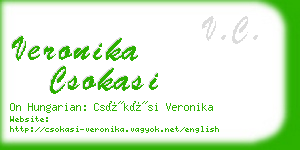 veronika csokasi business card